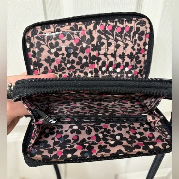 Vera Bradley 3-way dark denim wallet - NWOT - Picture 6 of 8